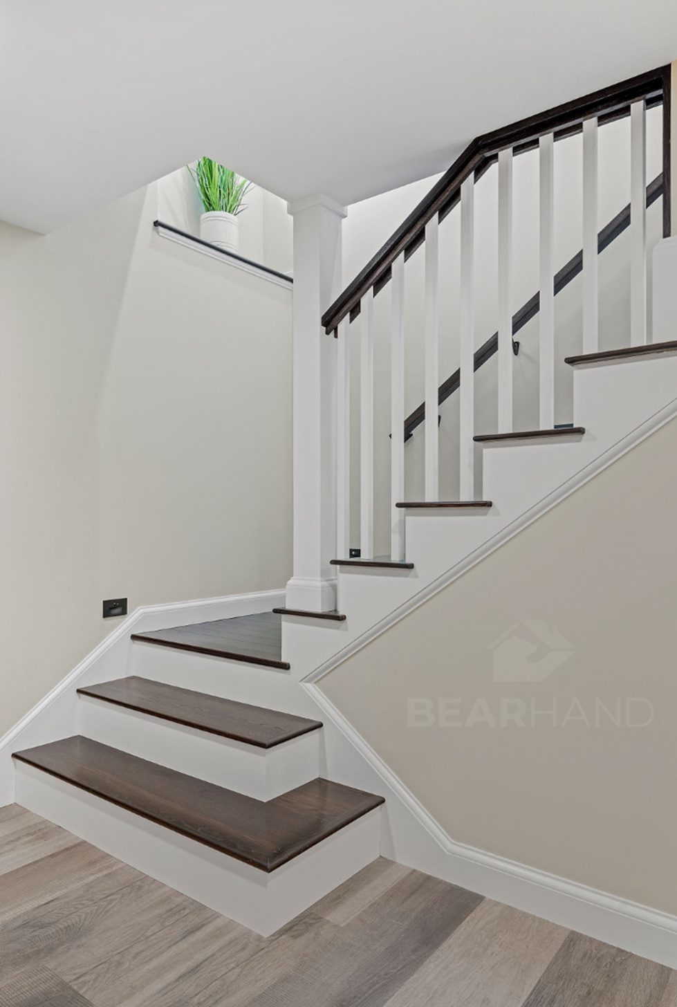 Completed home addition blended into existing house in New Hampshire