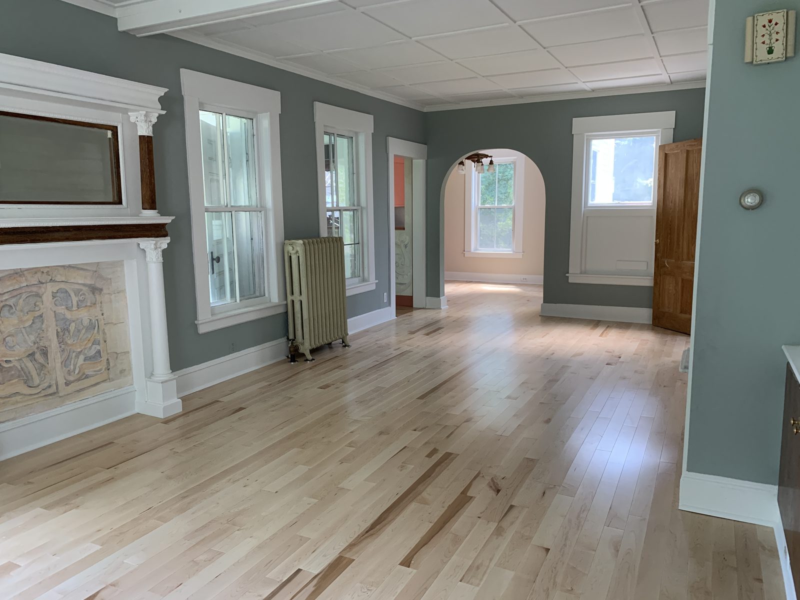 Full home renovation living space by BearHand Construction